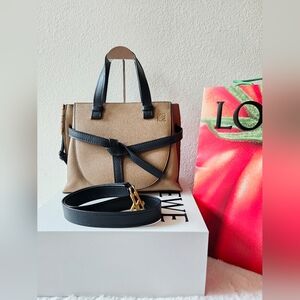 Loewe Gate Top Handle Shoulder Bag 2way Mocha Brown Black
